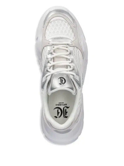 Just Cavalli Logo-print Sneakers In White