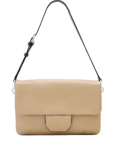 Allsaints Ondine Leather Shoulder Bag In Mink Brown