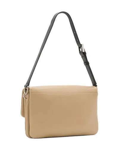 Allsaints Ondine Leather Shoulder Bag In Mink Brown