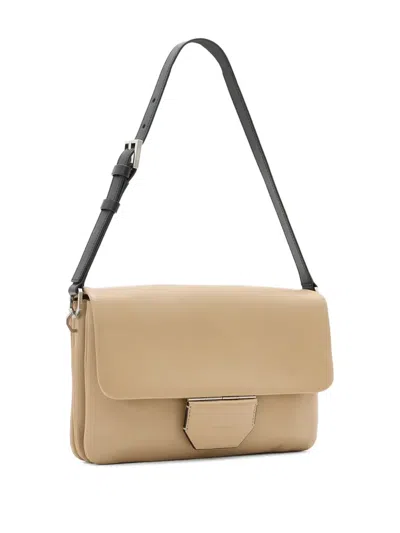 Allsaints Ondine Leather Shoulder Bag In Mink Brown