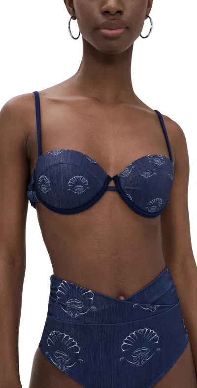 Ancora Auroral Top Navy In Blue