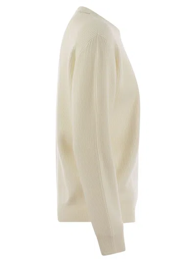 Brunello Cucinelli Women Crew-neck Sweater In Neutral