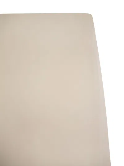 Brunello Cucinelli Flute Skirt In Comfort Viscose Couture Twill In Cream