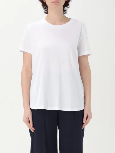 S Max Mara Crewneck T-shirt In White