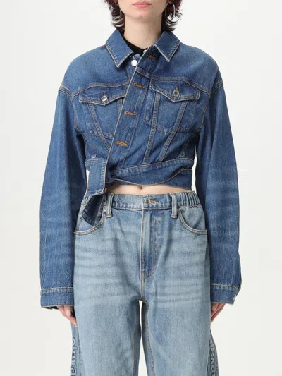 Alexander Wang Denim Jacket In Blue