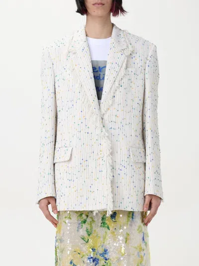 Msgm Jacket  Woman Color White In White