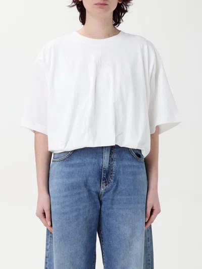 Pinko Cotton 'torrone' T-shirt In White In White