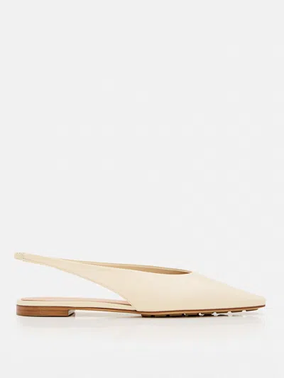 Bottega Veneta Ballerine Slingback Sofia In Ivory