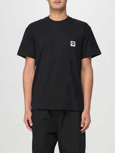 Carhartt T-shirt With Pocket And Heart Patch In Black 1