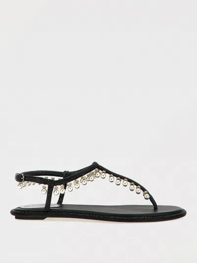 René Caovilla Rene Caovilla Diana Pearls Sandals In Black