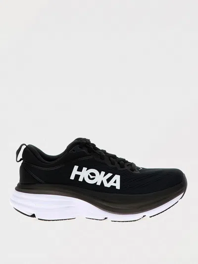 Hoka Bondi 8 Mesh-knit Sneakers In Black