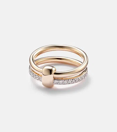 Pomellato Together 18kt Rose Gold Ring With Diamonds In Pink