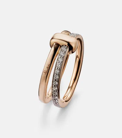 Pomellato Together 18kt Rose Gold Ring With Diamonds In Pink