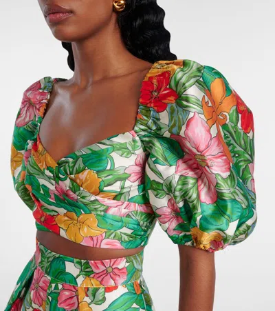 Alemais Amelia Printed Top In Multicoloured