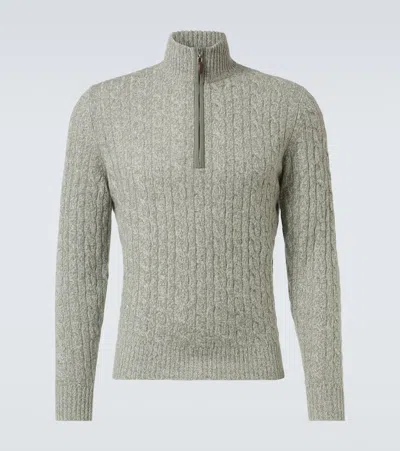 THAMES羊绒半拉链毛衣