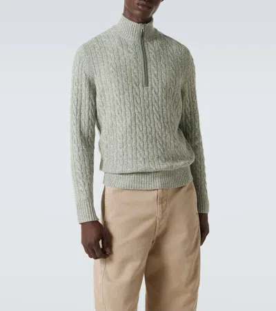 THAMES羊绒半拉链毛衣