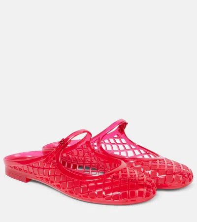 Tory Burch Mellow Mary Jane Jelly Mule In Red