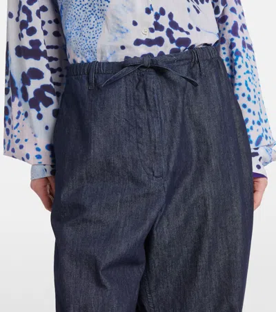 Dries Van Noten Penra Denim 1553 W. W.pants In Blue