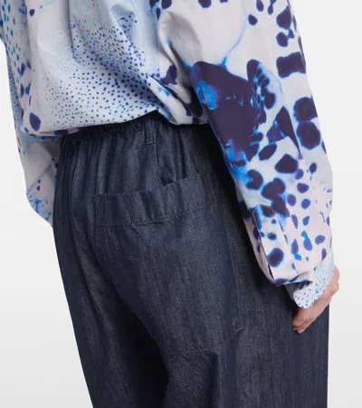 Dries Van Noten Penra Denim 1553 W. W.pants In Blue