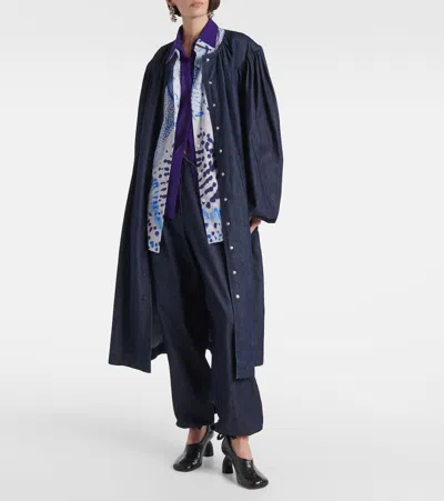 Dries Van Noten Penra Denim 1553 W. W.pants In Blue