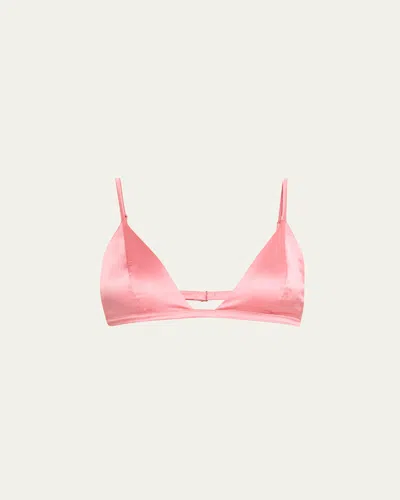 Kiki De Montparnasse Tous Les Jours Soft Wireless Triangle Bra In Pink