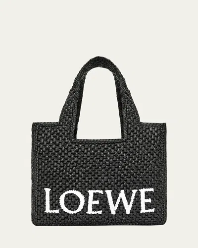Loewe Women's Small Logo Font Tote Bag In Black