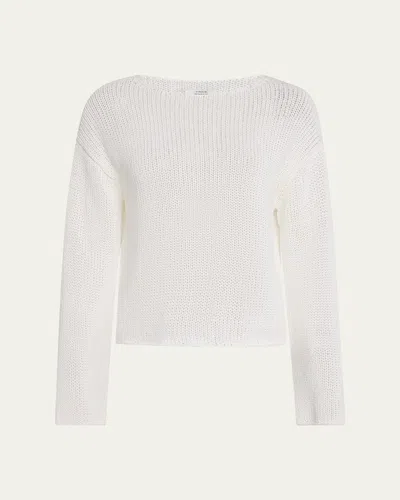 Vince Coated Cotton Pullover In Night Lake In Night Lake