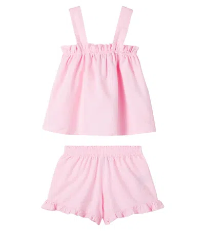 Vilebrequin Gleep Cotton Pajamas In Pink