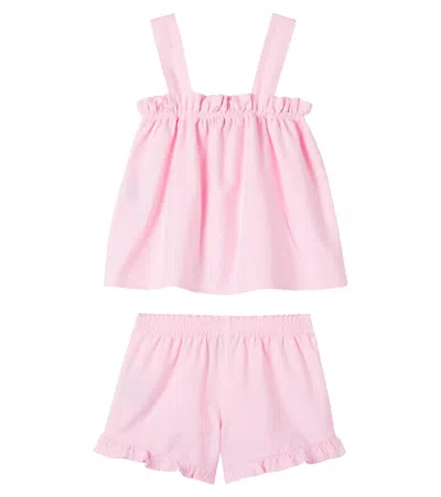 Vilebrequin Gleep Cotton Pajamas In Pink