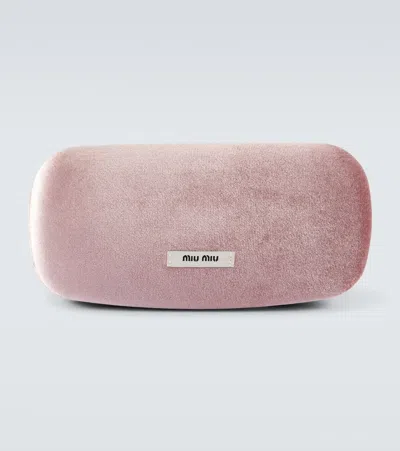 Miu Miu Eckige Sonnenbrille In Pink