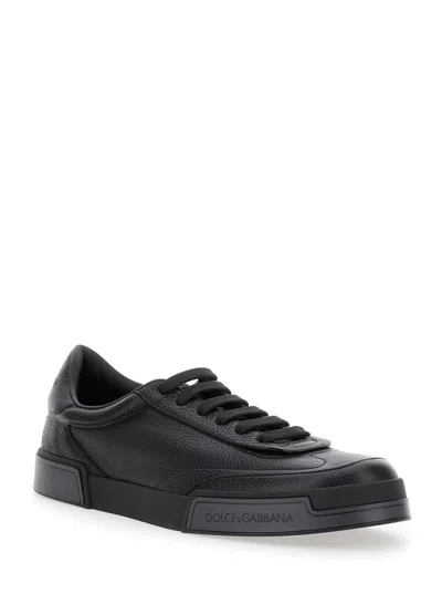 Dolce & Gabbana Portofino Yatch Low-top Sneakers In Black