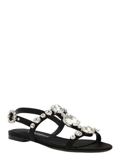 Dolce & Gabbana Bianca Sandals In Black