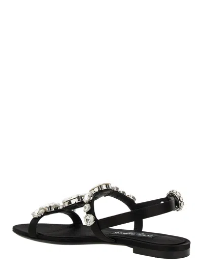 Dolce & Gabbana Bianca Sandals In Black