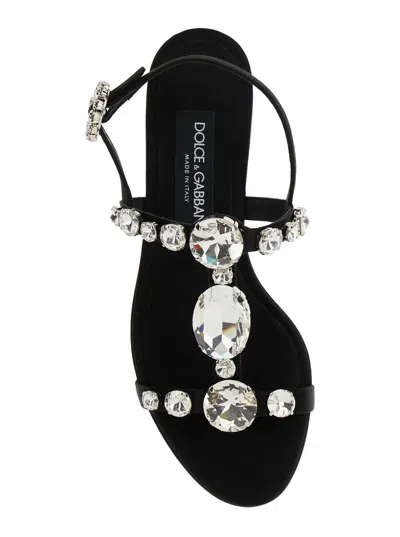 Dolce & Gabbana Bianca Sandals In Black