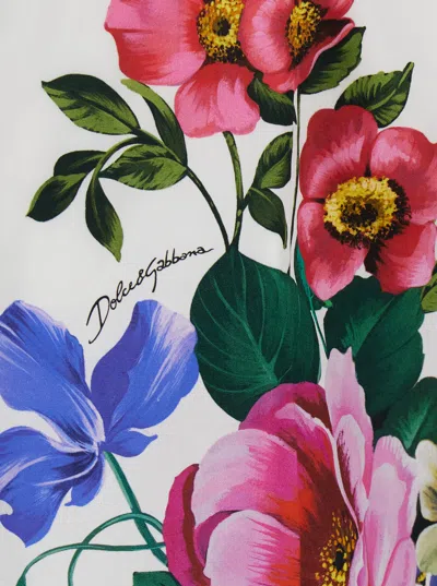 Dolce & Gabbana Printed Poplin Shorts In Multicolor