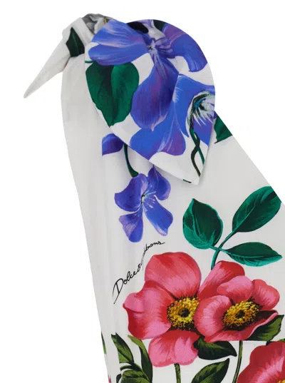 Dolce & Gabbana Floral-print Mini Dress In Multicolor