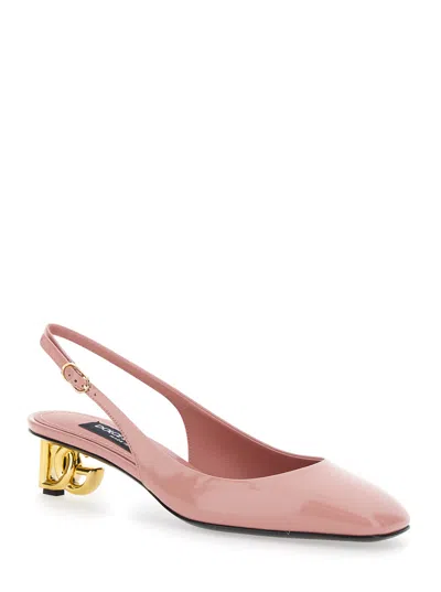 Dolce & Gabbana Jackie 40 Patent Leather Slingback Pumps In Multi