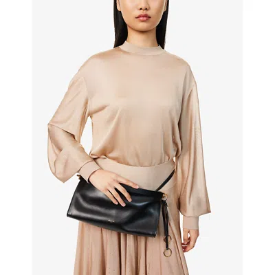 Alaïa Alaia Goatleather Shoulder Bag In Black