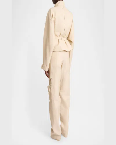 Jacquemus Women's The Cargo Pants Atelier In Beige