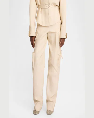 Jacquemus Women's The Cargo Pants Atelier In Beige
