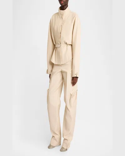 Jacquemus Women's The Cargo Pants Atelier In Beige