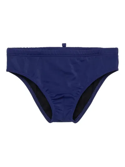 Dsquared2 Logo-print Swim Briefs In Blue