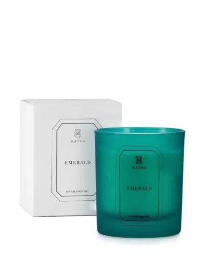 Mateo Emerald Scented Candle In Blue