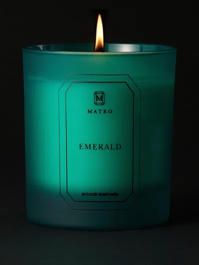 Mateo Emerald Scented Candle In Blue