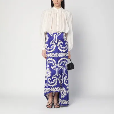 Etro Paisley Cotton And Silk Shirt In White