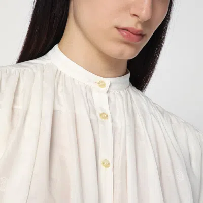 Etro Paisley Cotton And Silk Shirt In White