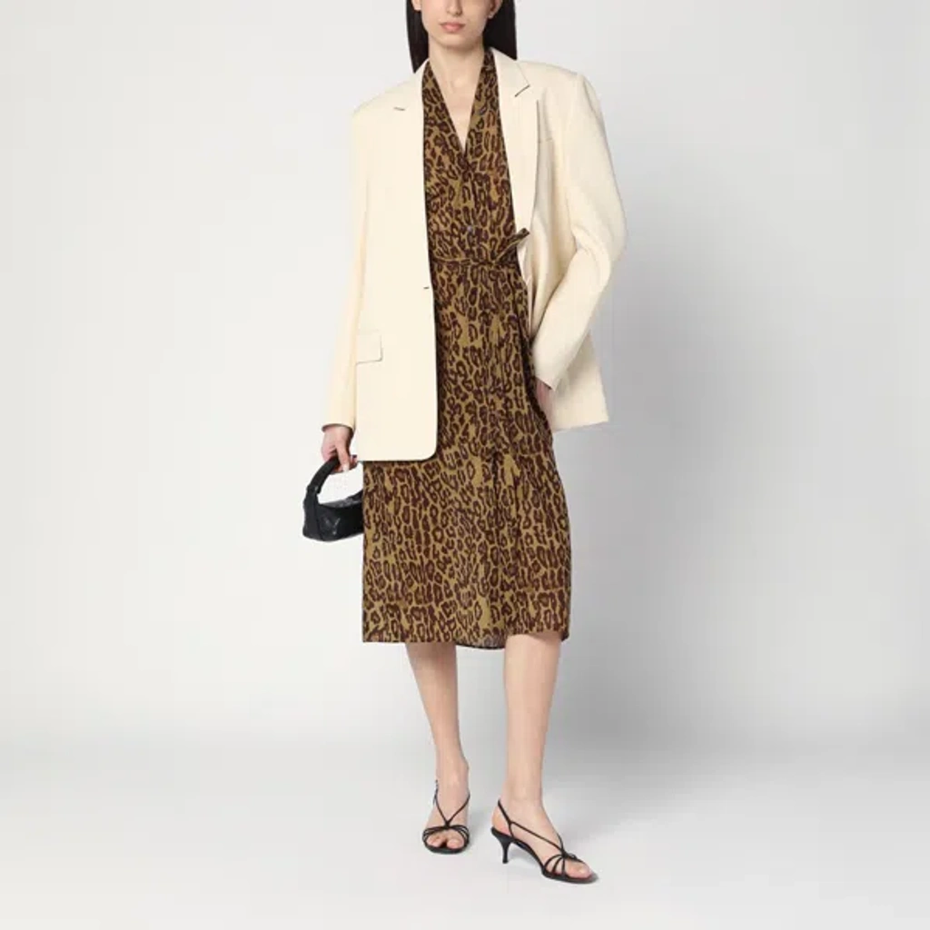 Stella Mccartney Single-breasted Jacket In Butter Colour In