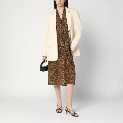 Stella Mccartney Single-breasted Jacket In Butter Colour In White