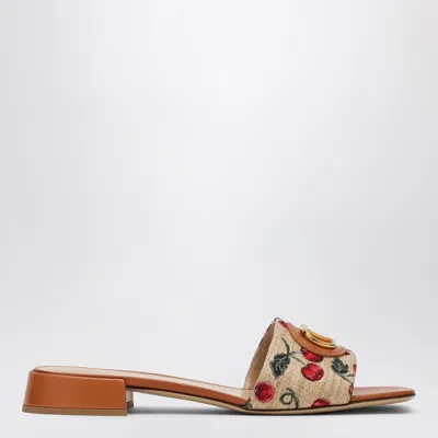 Valentino Garavani Vlogo Signature Slide Sandal In Multi