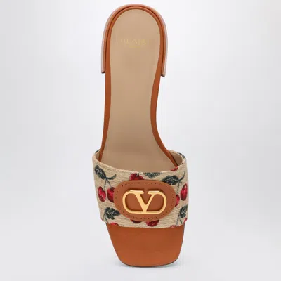 Valentino Garavani Vlogo Signature Slide Sandal In Multi